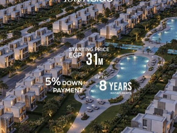 إعادة بيع تاون هاوس 195م – كمبوند سي فيو التجريبي – الإسكندرية