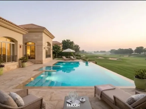 فيلا فخمه كالقصر 714متر بتقسيمه ذكيه فيو مفتوحGolf