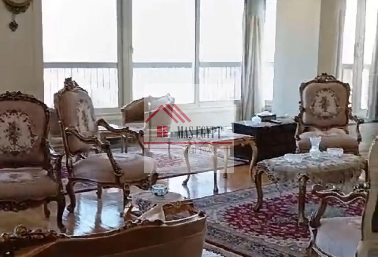 For embassies and foreigners: Hotel apartment for sale on Nile Street, Dokki